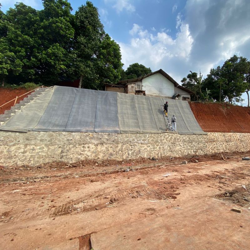 Slope Protection Housing Area - Installing